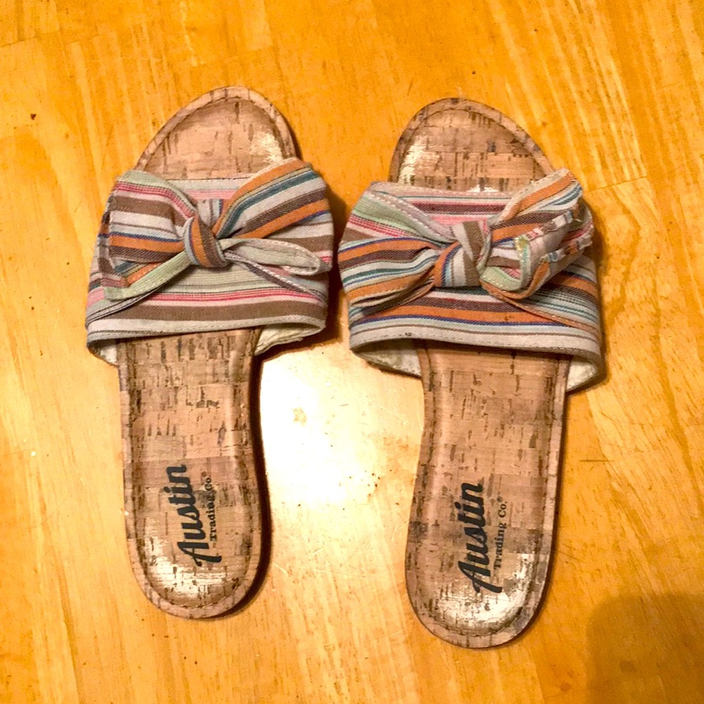 Size 9 now cork slide sandals